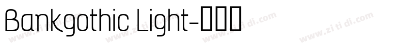 Bankgothic Light字体转换